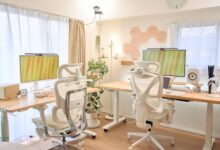 standing desks setup