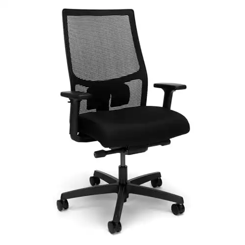 HON Ignition 2.0 Ergonomic Office Chair - Adjustable Tilt, Swivel Wheels, Comfortable for Long Hours - Home Office Desk Chair