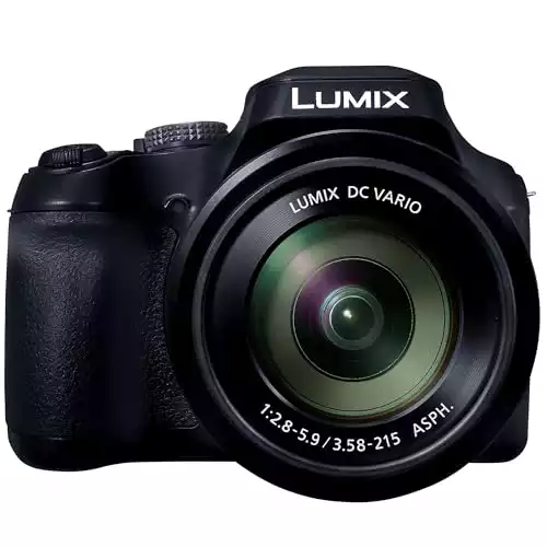 Panasonic LUMIX FZ80D Compact Camera with 20-1200mm Zoom Lens, Point and Shoot Digital Camera with 4K Video/Photo Recording and Power Optical Image Stabilizer