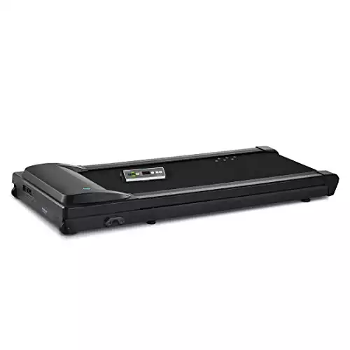 LifeSpan Fitness TR1200-DT3 GlowUp Under Desk Treadmill, Large Standing Desk Treadmill Base, Quiet 2.25 HP Motor, Indoor Walking Machine for Home/Small Office, Portable Console, Supports Up to 350lbs