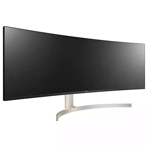 LG 49WL95C-W Ultrawide Dual QHD Monitor 49" 32: 9 (5120 x1440) Curved IPS Display, HDR10, USB Type-C, HDR 10, Ambient Light Sensor, 2 x 10W Stereo Speaker