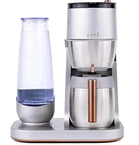 Café Specialty Grind and Brew Coffee Maker, Single-Serve Option, 10-Cup Thermal Carafe, WiFi Enabled Technology, Smart Home Kitchen Essentials, SCA Certified, Barista-Quality Brew, Stainless Steel