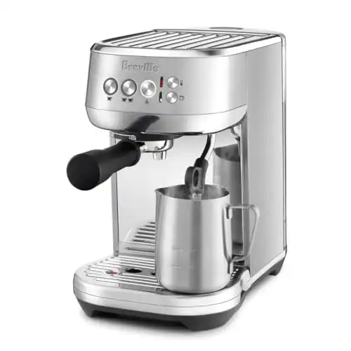 Breville the Bambino Plus Espresso Machine with Auto Milk Frother, Espresso Maker with Seconds Heat Up, Cappuccino & Latte Machine for Home, BES500BSS, Brushed Stainless Steel