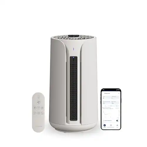 BLUEAIR ComfortPure Most Powerful 3-in-1 Air Purifier: Cooling, Heating, Purifying HEPASilent Cleaner for Home, Pets, Allergies, Dust, Smoke, Odor Covers 840 sqft in 60 Minutes All season comfort