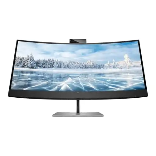 HP Z34c G3 34" Webcam WQHD Curved Screen LED LCD Monitor - 21:9 - Silver, Black