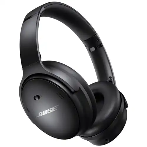 Bose QuietComfort 45 Wireless Bluetooth Noise Cancelling Headphones, Over-Ear Headphones with Microphone, Personalized Noise Cancellation and Sound, Triple Black