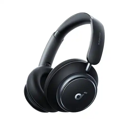 Soundcore by Anker Space Q45 Adaptive Active Noise Cancelling Headphones, Reduce Noise by Up to 98%, 50H Playtime, App Control, LDAC Hi-Res Wireless Audio, Comfortable Fit, Clear Calls, Bluetooth 5.3