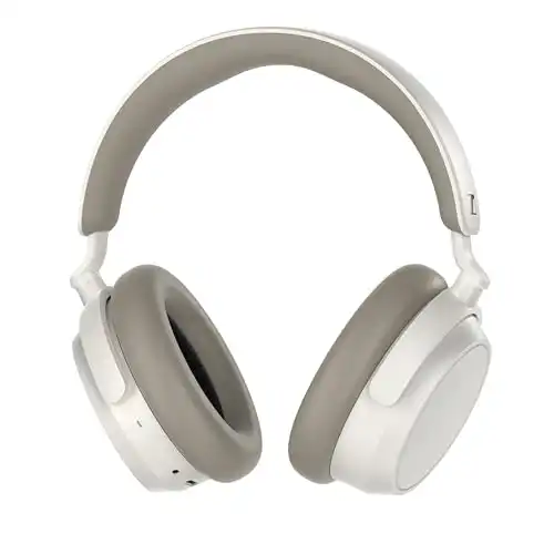 Sennheiser ACCENTUM Plus Wireless Bluetooth Headphones - Quick-Charge Feature, 50-Hr Battery Playtime, Adaptive Hybrid ANC, Sound Personalization, Touch Controls - White