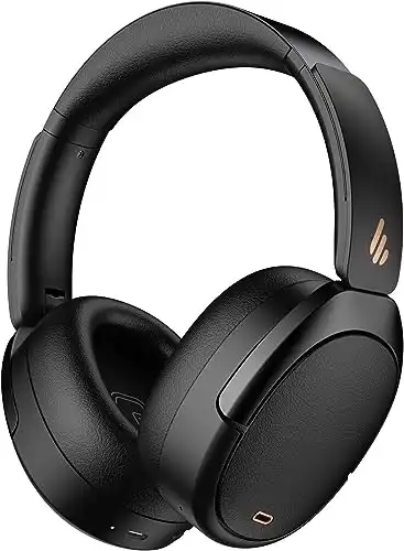 Edifier WH950NB Active Noise Cancelling Headphones, Bluetooth 5.3 Wireless LDAC Hi-Res Audio, 55 Hours Playtime, Google Fast Pairing for Android, Dual Device Connection, App Control, Black