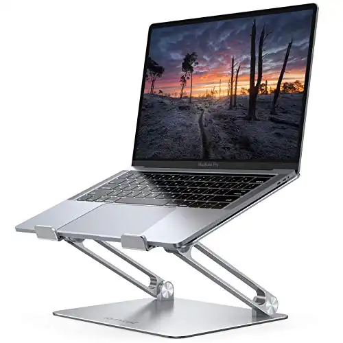 Lamicall Adjustable Laptop Stand, Portable Laptop Riser, Aluminum Laptop Stand for Desk Foldable, Ergonomic Computer Notebook Stand Holder