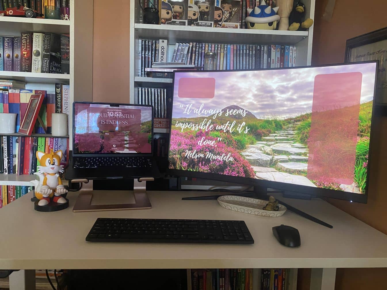 a laptop stand for your desk