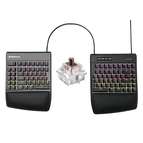 KINESIS GAMING Freestyle Edge RGB Split Mechanical USB Keyboard (MX Brown)