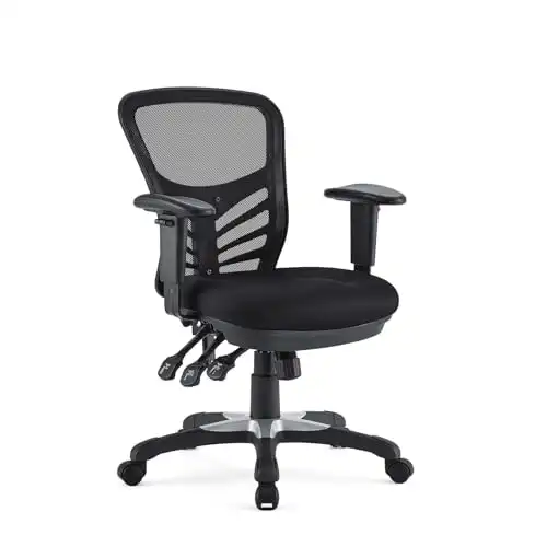 Modway EEI-757-BLK Articulate Ergonomic Mesh Office Chair in Black