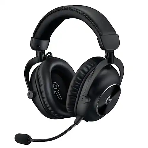 Logitech G PRO X 2 Lightspeed Wireless Gaming Headset: Detachable Boom Mic, 50mm Graphene Drivers, DTS:X Headphone 2.0 7.1 Surround, Bluetooth/USB/3.5mm Aux, for PC, PS5, PS4, Nintendo Switch - Black