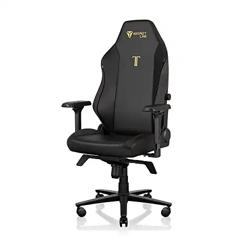 Secretlab Titan Evo Stealth Gaming Chair - Reclining, Ergonomic & Comfortable Computer Chair with 4D Armrests, Magnetic Head Pillow & 4-Way Lumbar Support - Black - Leatherette