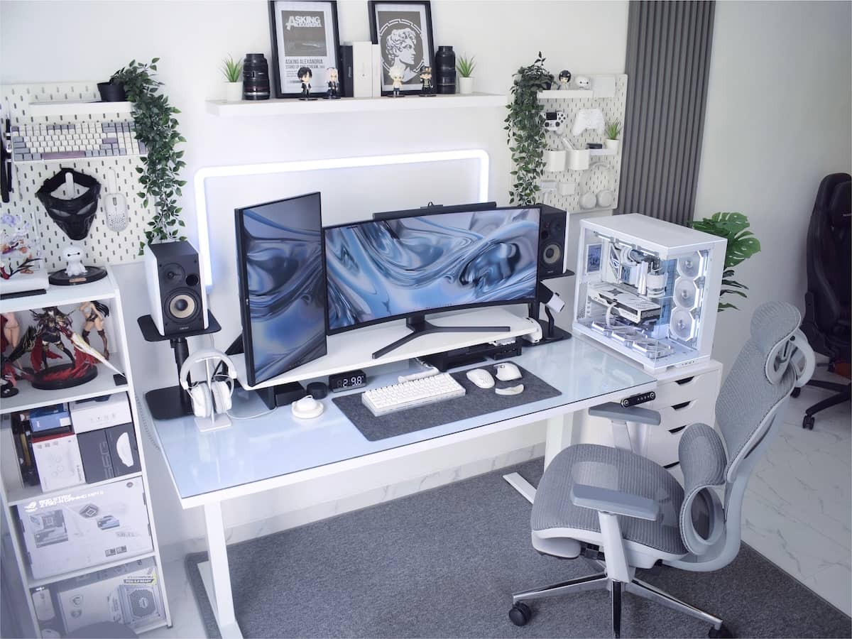 Glass Standing Desk