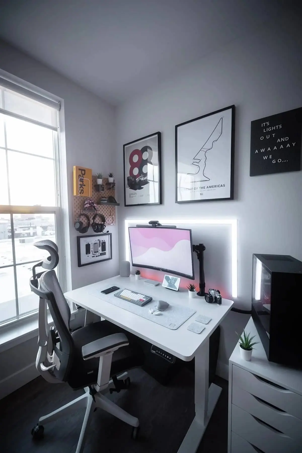Home Office With Standing Desk