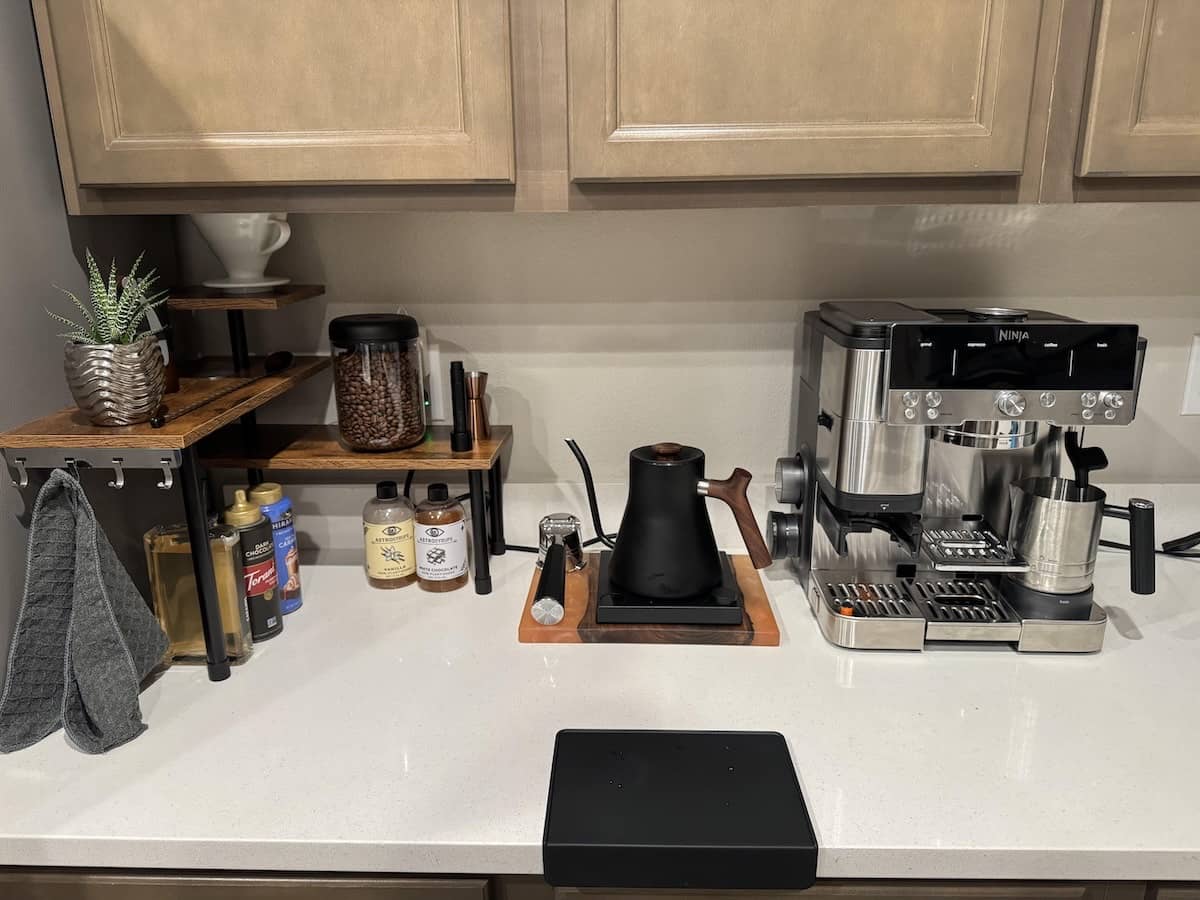 Espresso machine setup